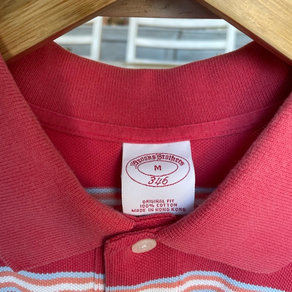 Brooks Brothers Pink Stripped Polo - Picture 2 of 2
